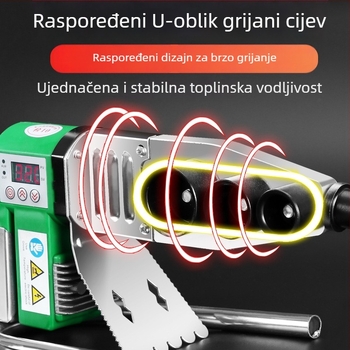 PPR vodovodni stroj za topljenje, elektronička kontrola temperatura, 0-63°C, prilagodljiva obrada