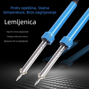Visokoučinkovit lemilni alat s oštrim vrhom, gumirana drška, 240V, električno grijanje, za elektroničko lemljenje, marka BQQING