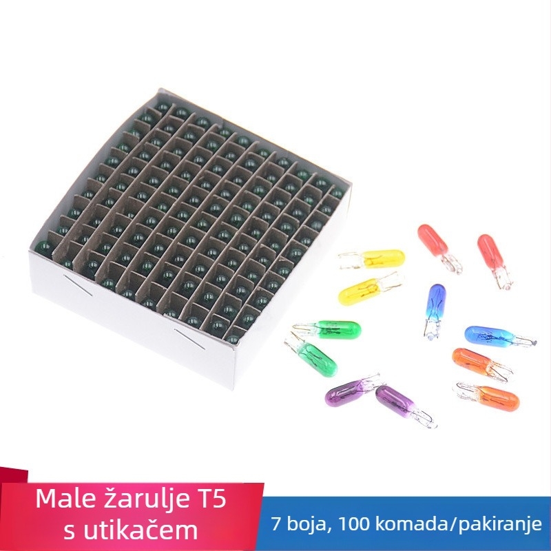 Lampa za instrument ploču automobila, model T5, 12V, 1.2W, plosnati utikač