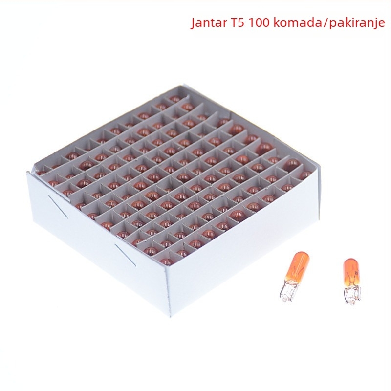 Lampa za instrument ploču automobila, model T5, 12V, 1.2W, plosnati utikač