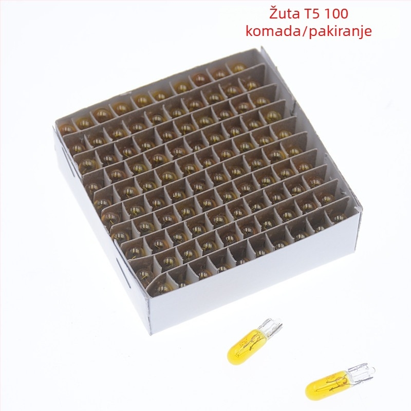 Lampa za instrument ploču automobila, model T5, 12V, 1.2W, plosnati utikač