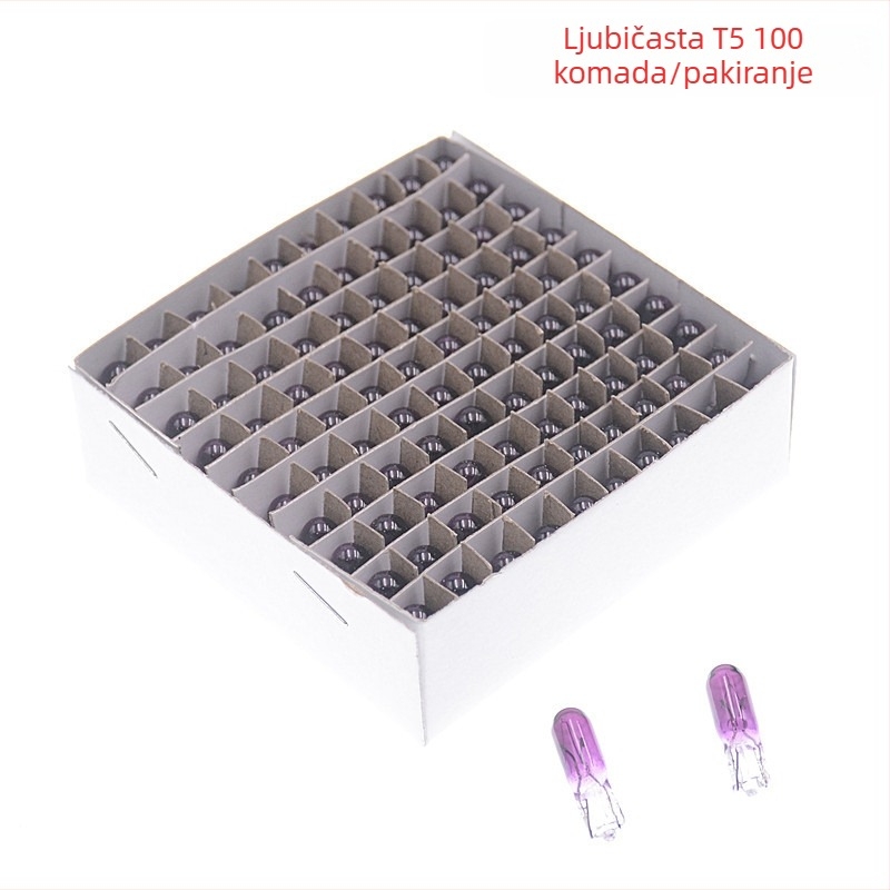 Lampa za instrument ploču automobila, model T5, 12V, 1.2W, plosnati utikač