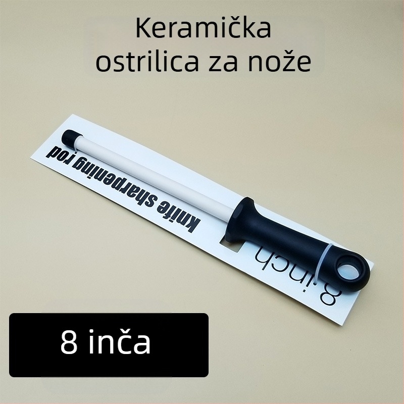 Keramički oštrač štapić za mesare – fino i grubo brušenje, bez marke, nije uvezen