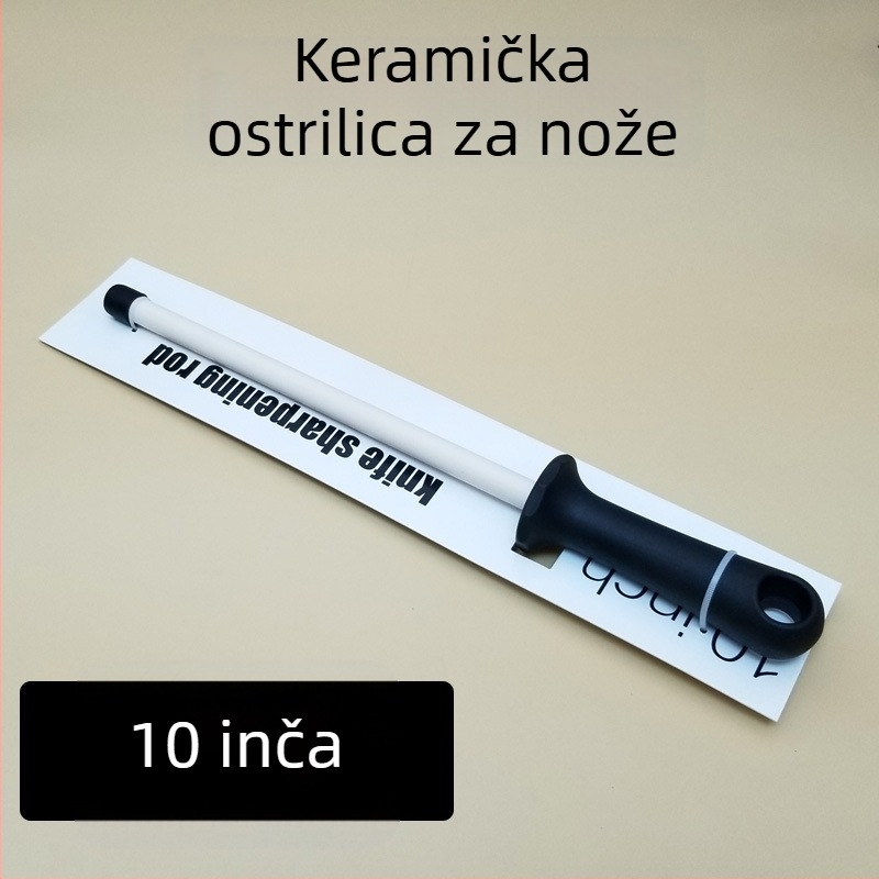 Keramički oštrač štapić za mesare – fino i grubo brušenje, bez marke, nije uvezen
