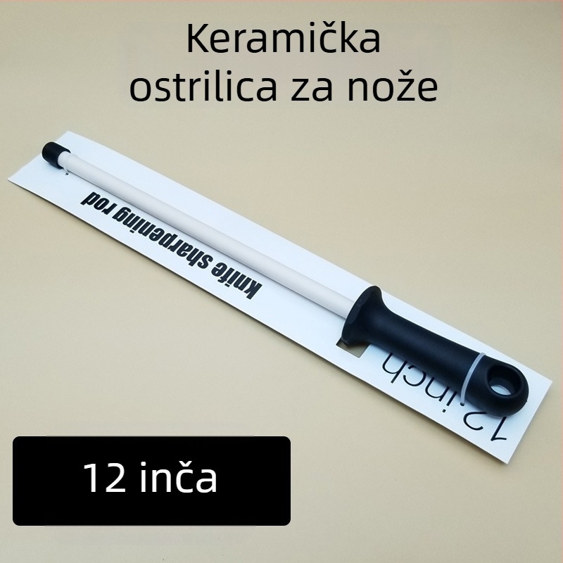 Keramički oštrač štapić za mesare – fino i grubo brušenje, bez marke, nije uvezen
