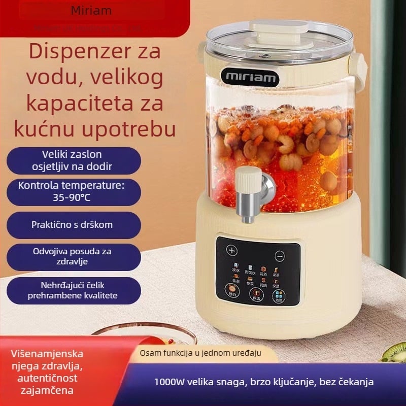Čajnik za zdravlje siguran za majke i bebe, staklena tijela, digitalni termostat, veliki kapacitet za čaj i biljne dekocije