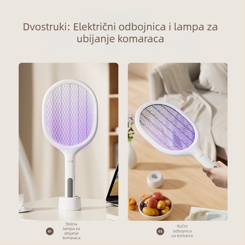 Chigo Električna hvatačica komaraca s ugrađenom baterijom, UV lampom, domet 31–40 m², vrijeme punjenja 1–3 sata, ubijanje svjetlom + električni šok
