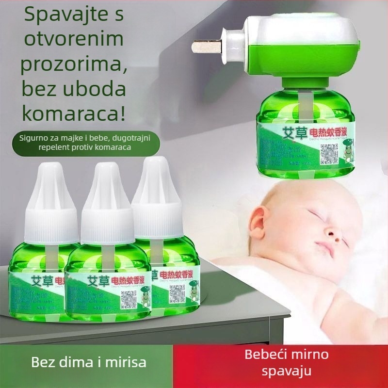 Plug-in električni uređaj za ubijanje komaraca električnim šokom, pokriva do 10 m², netoksičan, registracija pesticida WP20150209