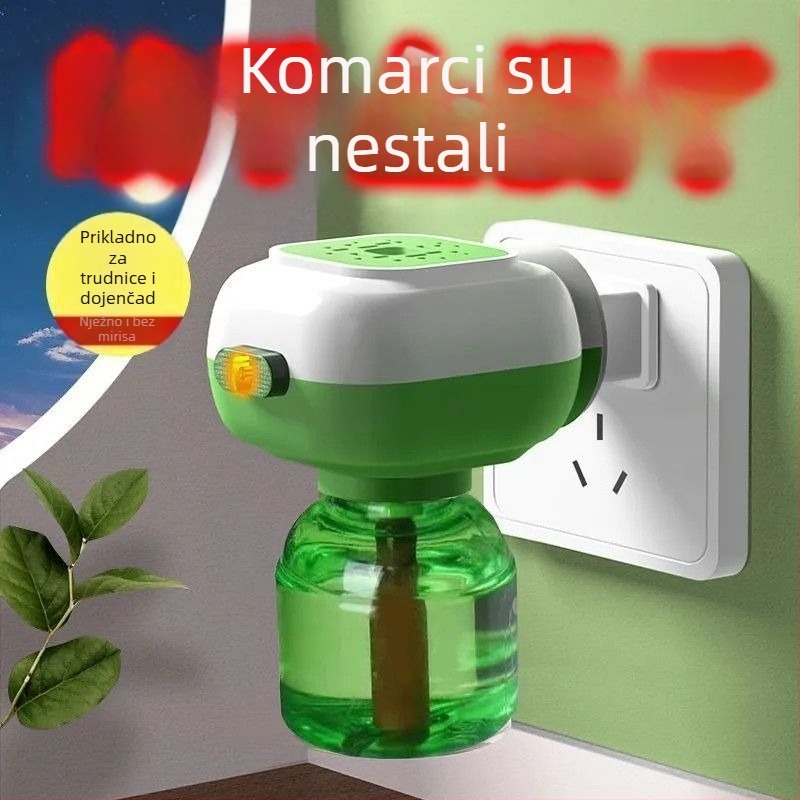 Plug-in električni uređaj za ubijanje komaraca električnim šokom, pokriva do 10 m², netoksičan, registracija pesticida WP20150209