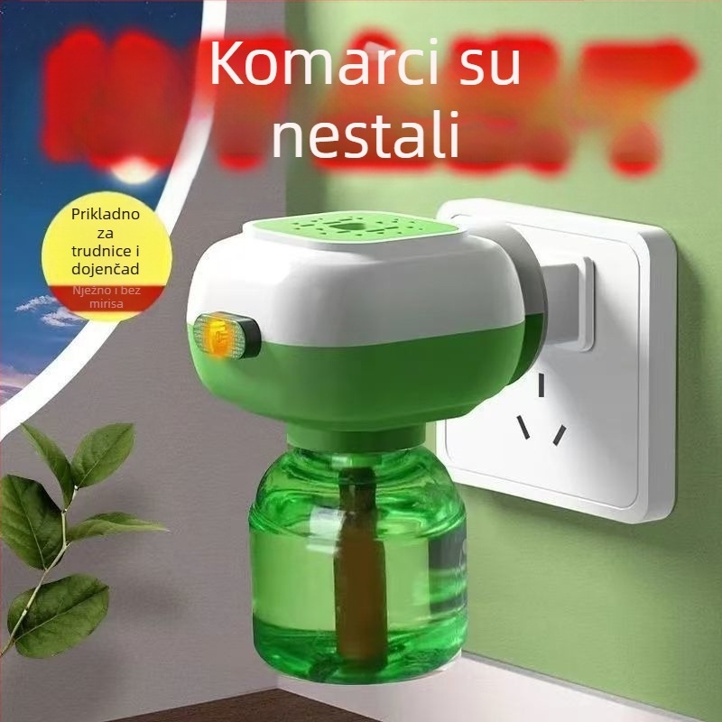 Plug-in električni uređaj za ubijanje komaraca električnim šokom, pokriva do 10 m², netoksičan, registracija pesticida WP20150209