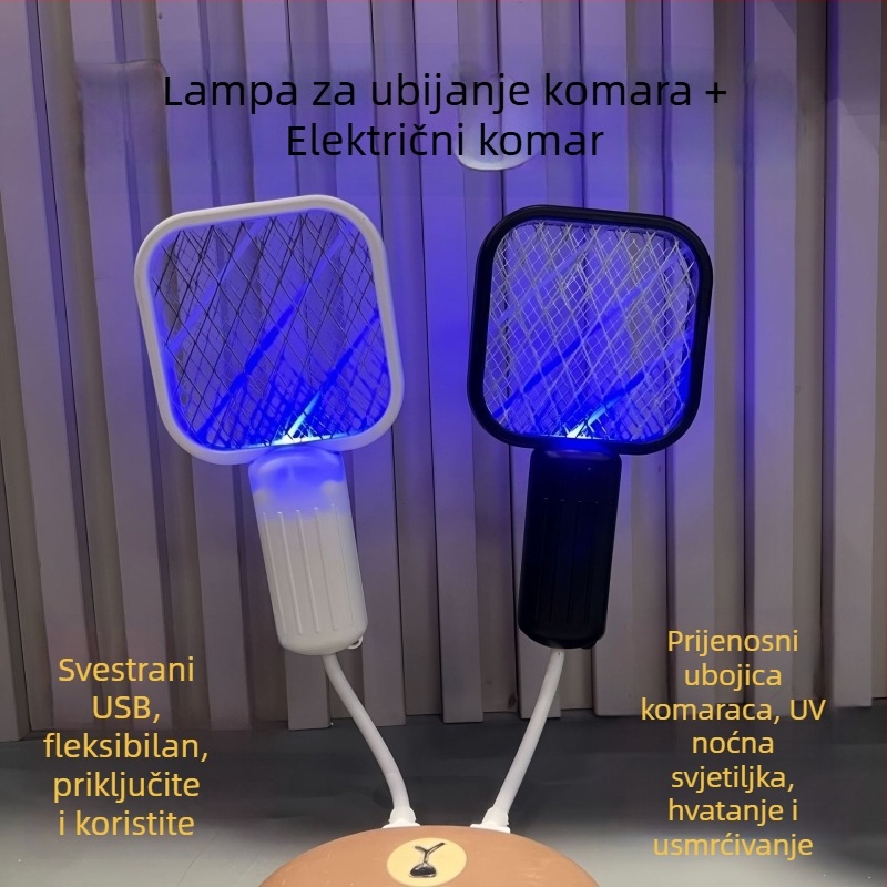 Usisni tip ubijanja komaraca, 360° rotacija, LED svjetlo, hvatanje i bioničko privlačenje, pogodno za prostorije do 10 m²