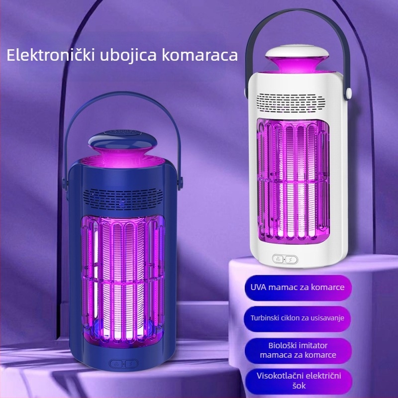 BG602 LED Lampa za Komarce s Pasti Svjetlosnog vala i Električnim Šokom — Nepomična, Bez Ugrađene Baterije