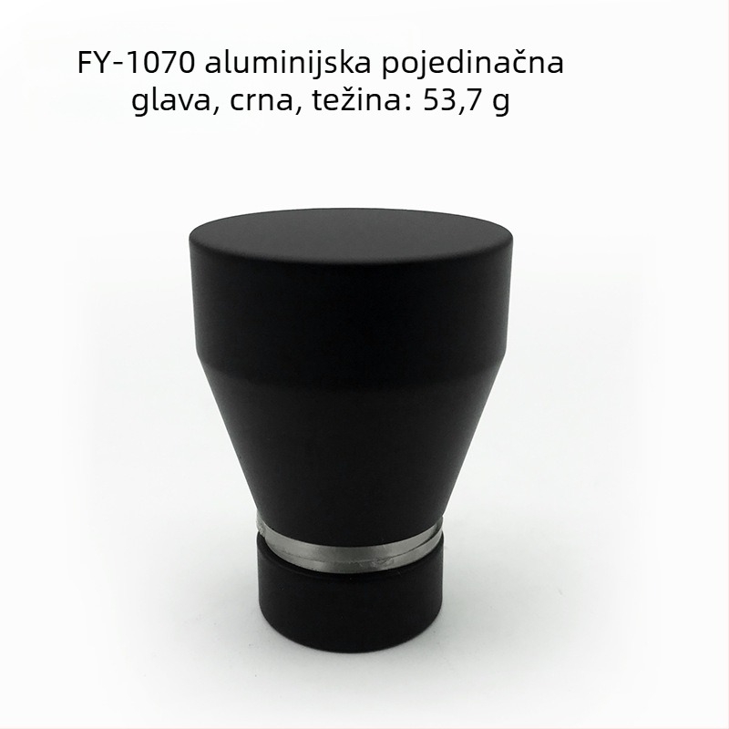 Drška za staklena vrata tuš kabine - mali model, od aluminijske legure, cilindrična, mat završna obrada, moderni minimalistički stil