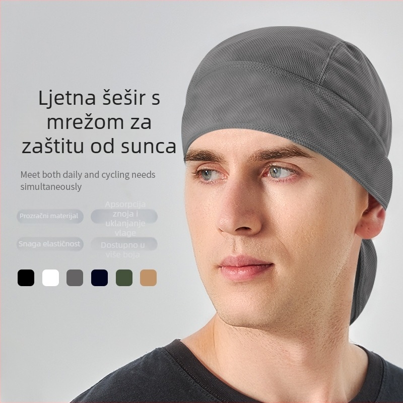 Kapa za biciklizam s mrežastom tkaninom, ice-silk materijal, brzo sušenje, unisex
