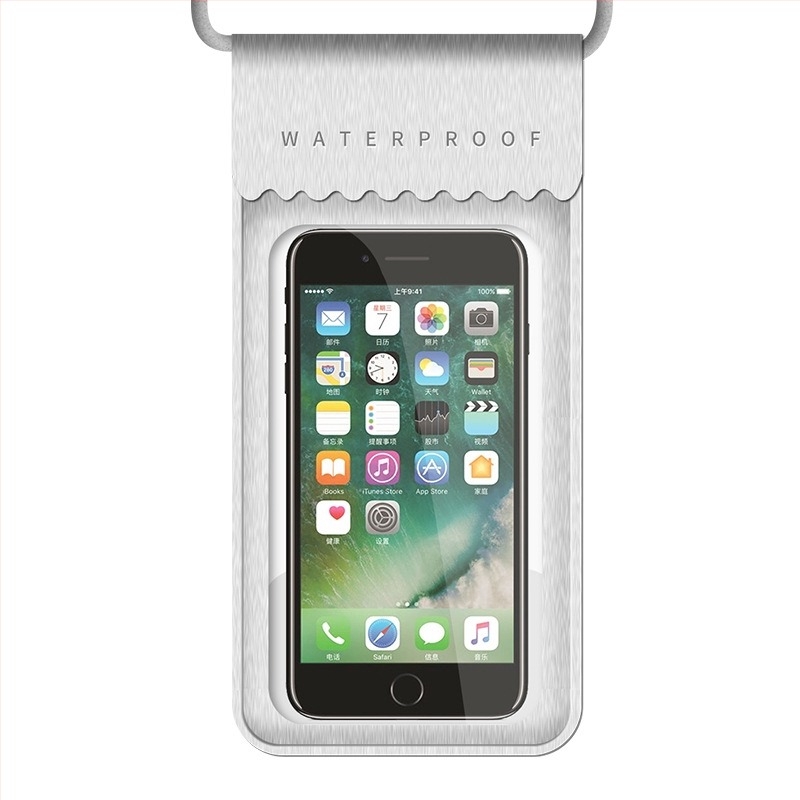 Vanjska vodootporna torbica za telefon – PVC, proziran zatvoren dizajn, mogućnost tiska logotipa, prilagodba