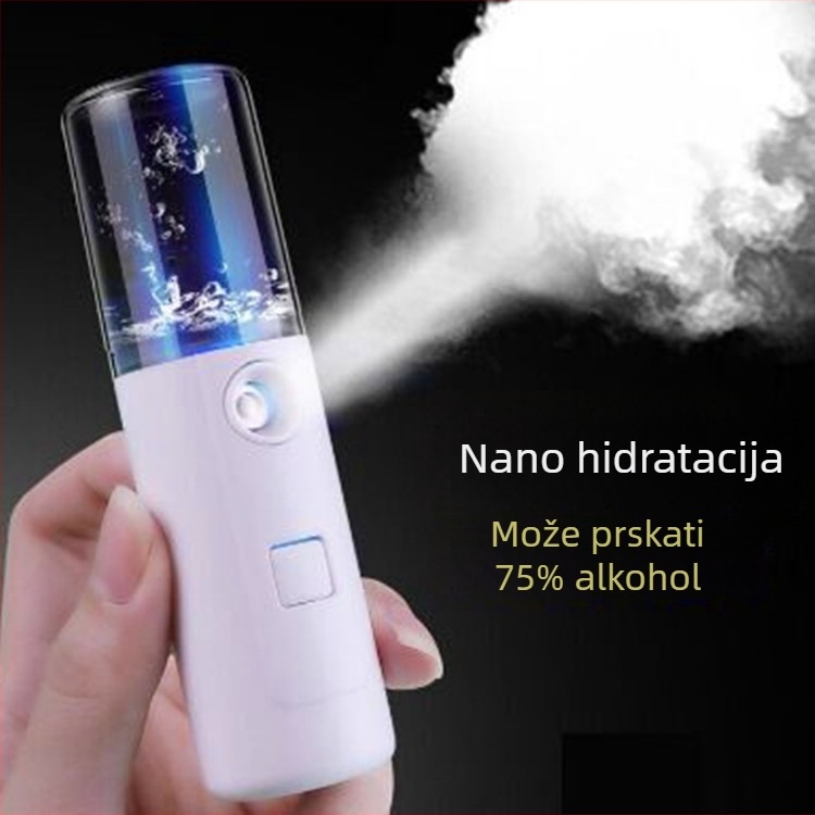 Prijenosni hidratantni sprej od 50 ml – ručni hladni sprej, kozmetički ovlaživač s USB-om