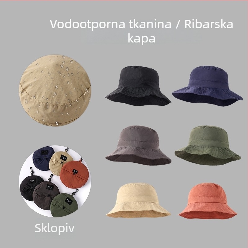 Sportska kapa za vanjske aktivnosti, brzo sušenje, vodootporna tkanina, sklopiva šnira, UV zaštita, unisex