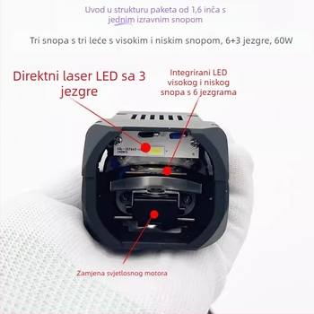 Automobilski LED modul svjetla, 60W, 12V, aluminijsko kućište, izravni matrices modul, vijek trajanja 50.000 h