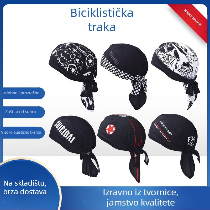Unisex šal za glavu za zaštitu od sunca, cvjetni uzorak, prozračni poliester, za vožnju biciklom, trčanje i planinarenje