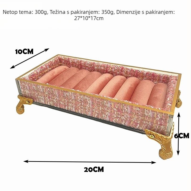 Držač za nakit u obliku Barbie lutke — sintetska smola, baršunasto kućište, željezna umjetnička izrada; Nishang original, Yiwu