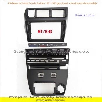 Android navigacijski panel okvir za Toyota Corolla 1993, model TO-88, plastika, težina 0,3 kg