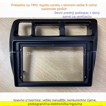 Android navigacijski panel okvir za Toyota Corolla 1993, model TO-88, plastika, težina 0,3 kg