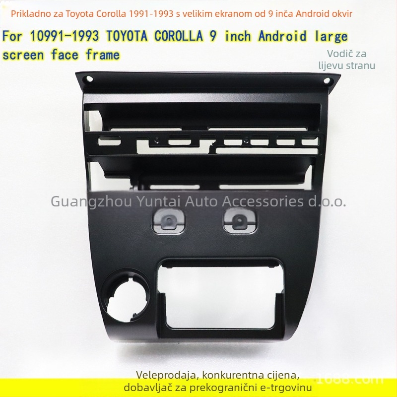 Android navigacijski panel okvir za Toyota Corolla 1993, model TO-88, plastika, težina 0,3 kg