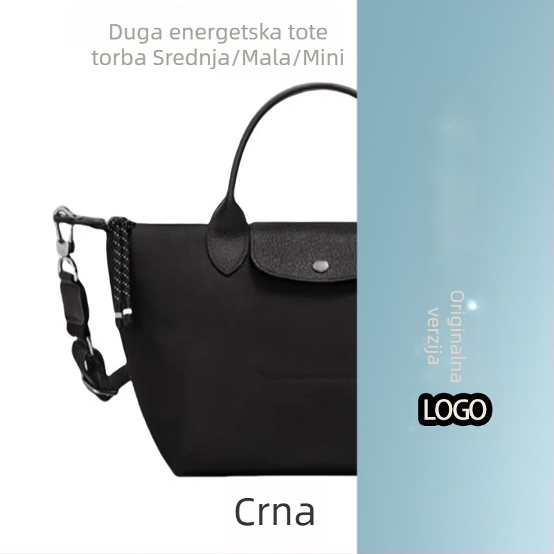 Unisex torba dumpling iz Energy serije s drakom ugraviranom dizajnu, za rame ili crossbody, najlon