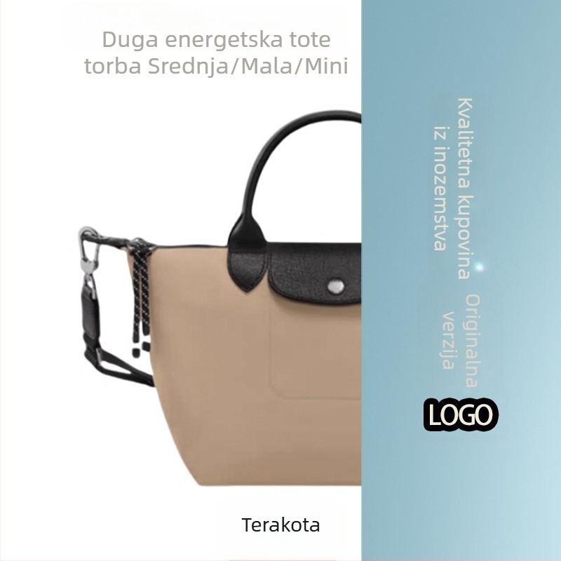 Unisex torba dumpling iz Energy serije s drakom ugraviranom dizajnu, za rame ili crossbody, najlon