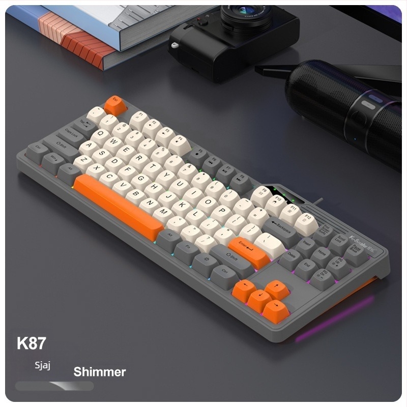 Gaming tipkovnica, 87 tipki, žična, vodootporna, ABS kućište (87 tipki; žična; vodootporna; ABS kućište)