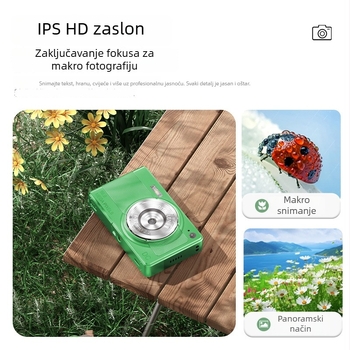 CCD digitalni fotoaparat s automatskim fokusom — 56 MP, 16x optički zoom, prioritet lica, elektronička stabilizacija slike, USB 2.0