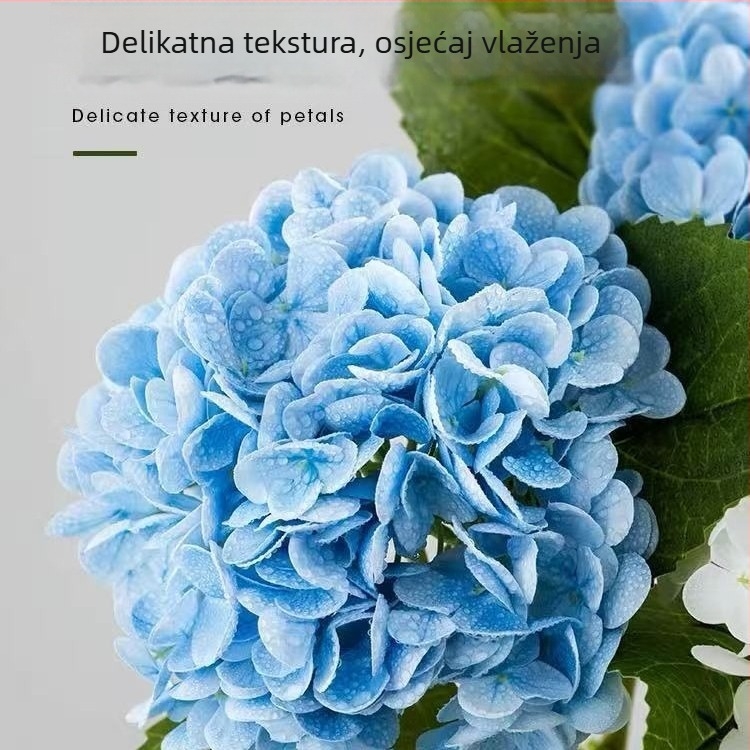 Umjetne cvijeće Hydrangea, buket od 176 komada, jedna grana, vjenčana i kućna dekoracija