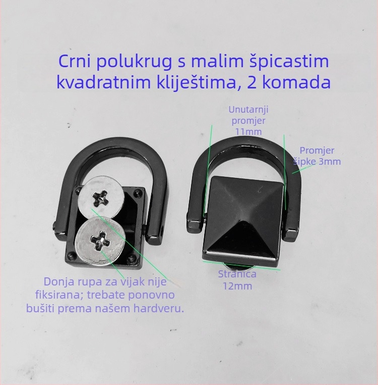 Dodaci za torbe – metalni hardver Shrimp Button; ručne ručke, klipovi i četvrtasti/polukružni prsteni, prtljaga dodaci, proljeće 2024