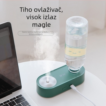 Vlaživač bočice vode s USB napajanjem, 1 izlaz magle, kapacitet spremnika 1,0–2,5 L, za 31–40 m², aromaterapija, tiho aerosoliziranje