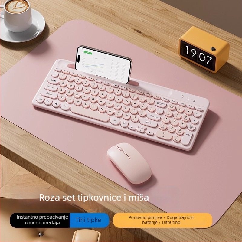Set tipkovnice i miša s numeričkom tipkovnicom, Type-C veza za stolna računala (plastika, bez pozadinskog osvjetljenja, tipke s arhitekturom X)