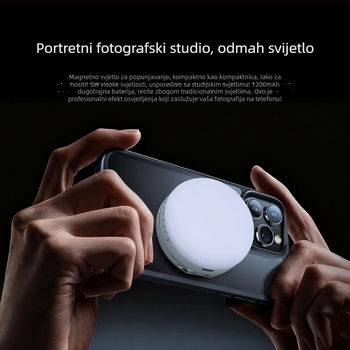 Mini rasvjeta za fotografiranje i prijenos uživo s magnetskim klipom, 126 LED, model 180orsda, ispod 10W, 5V