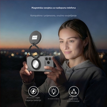 Mini rasvjeta za fotografiranje i prijenos uživo s magnetskim klipom, 126 LED, model 180orsda, ispod 10W, 5V