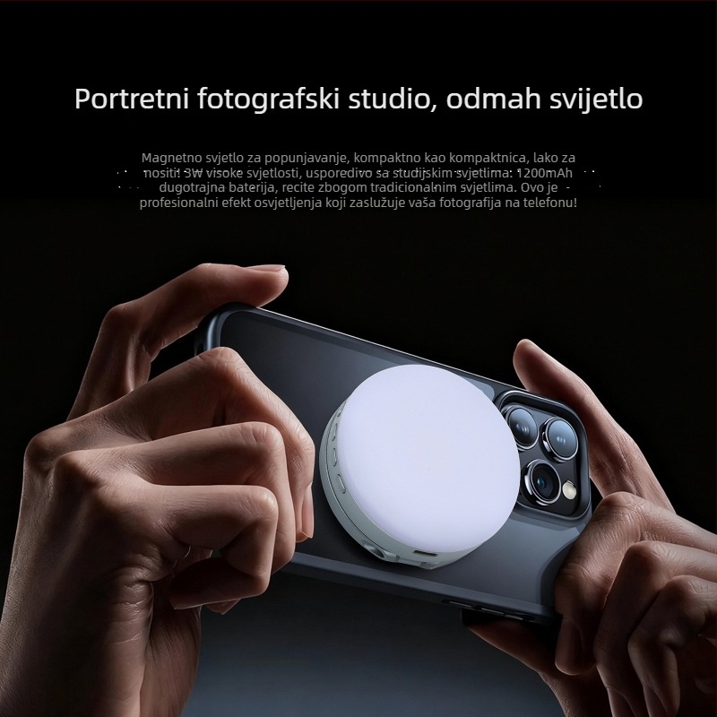 Mini rasvjeta za fotografiranje i prijenos uživo s magnetskim klipom, 126 LED, model 180orsda, ispod 10W, 5V