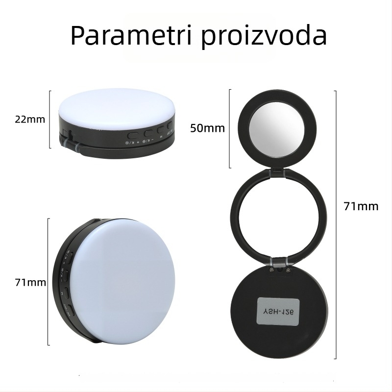 Mini rasvjeta za fotografiranje i prijenos uživo s magnetskim klipom, 126 LED, model 180orsda, ispod 10W, 5V