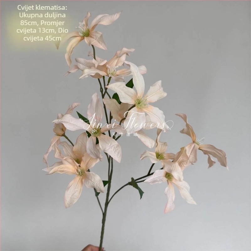 Vjenčani umjetni cvjetovi za vanjske fotografije, svilenkasti cvjetovi s orchidama, Jin xi Jinxi-0922-1