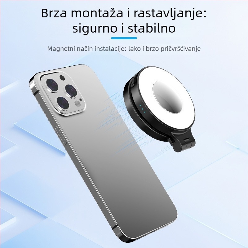Jialan U01 Sklopiva rasvjeta za selfie za mobitel, 3 boje temperature, podesivo 2500K–9900K, LED ≤10W, ručna upotreba