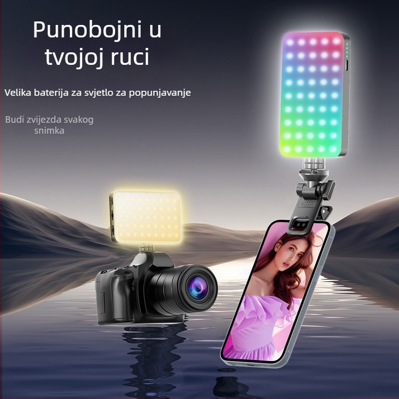 LED rasvjeta dopune za mobitel – D10s, 4W, 5V, ručna, tri temperaturna boja svjetla za live video/vlog
