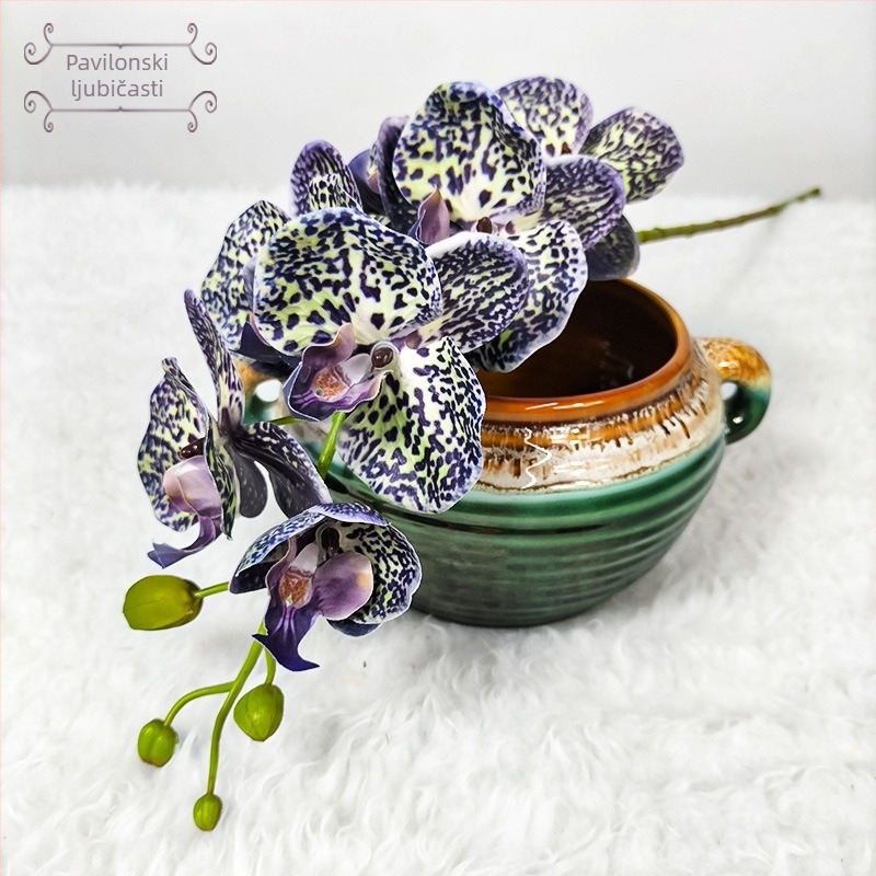 Umjetna Magnolia Phalaenopsis orhideja — Mala Phalaenopsis, Rod: Phalaenopsis, Marka: Wing Bee Craft Museum, Materijal: 35888897805, Upotreba: vjenčanja, rekviziti za fotografiju, kućna dekoracija