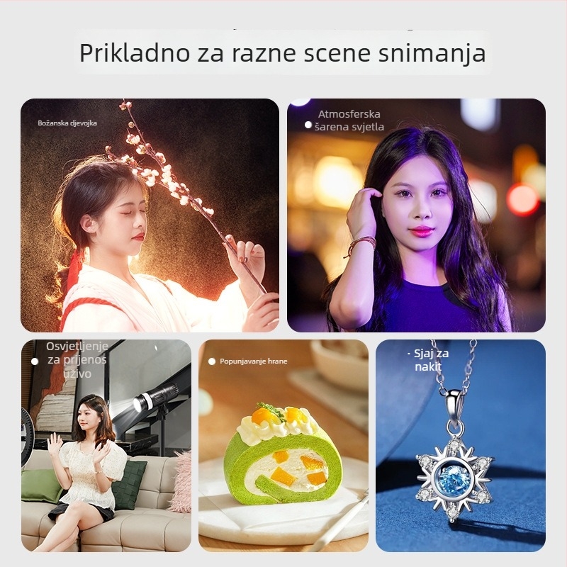 Tavanska LED svjetiljka za live prijenose voditelja; tri boje temperature; 50W; zahtijeva vanjsko napajanje (50W; tri boje temperature; zahtijeva vanjsko napajanje)