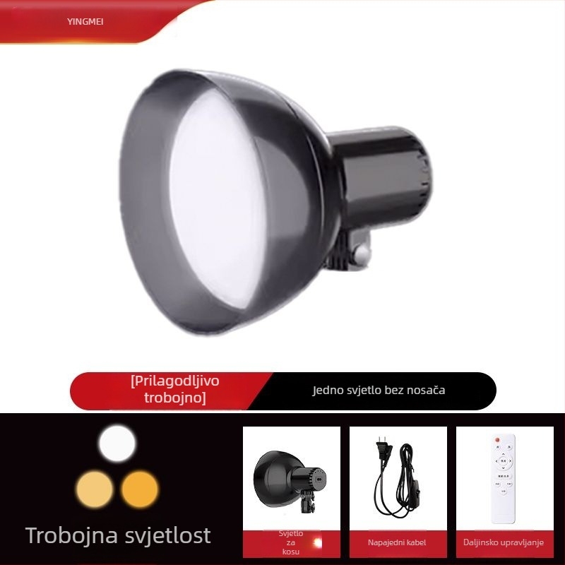 Tavanska LED svjetiljka za live prijenose voditelja; tri boje temperature; 50W; zahtijeva vanjsko napajanje (50W; tri boje temperature; zahtijeva vanjsko napajanje)