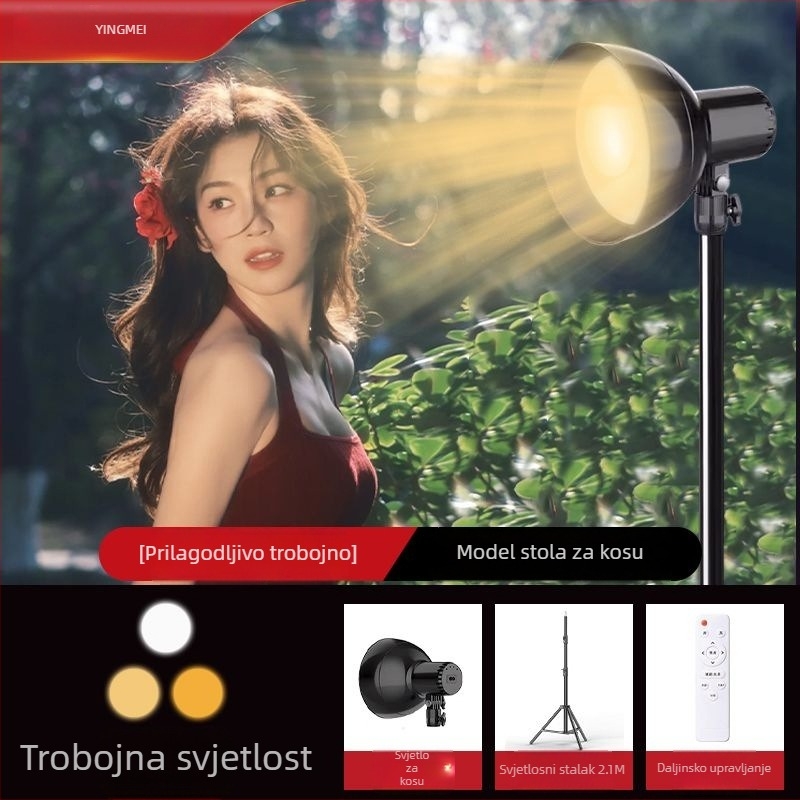 Tavanska LED svjetiljka za live prijenose voditelja; tri boje temperature; 50W; zahtijeva vanjsko napajanje (50W; tri boje temperature; zahtijeva vanjsko napajanje)