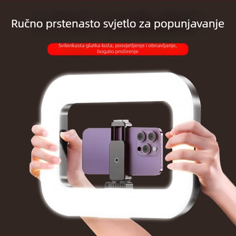 LED rasvjeta za dopunu za mobilni live streaming i fotografiju | ručno korištenje uz desk držač | tri boje temperature | 20W, 5V | model 000375
