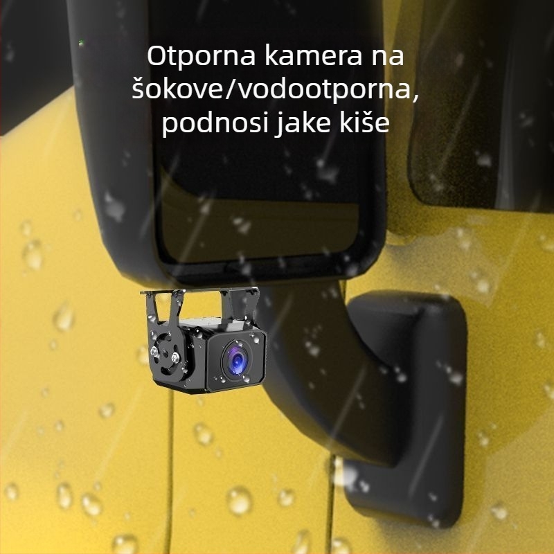 4-kanalni sustav nadzora vozila s 360° panoramom, 24V, HD noćno vidjenje reverzna kamera, univerzalni 2-kanalni DVR