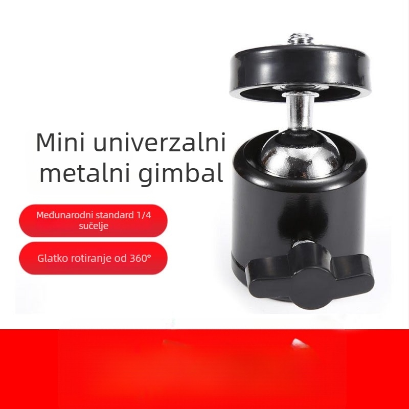 Stolni Pan-Tilt nosač za pametni telefon s 360° horizontalnim i vertikalnim rotacijama, ABS, 68 g