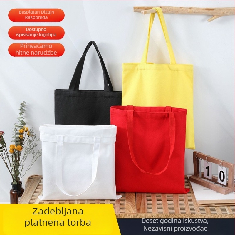 Platnena torba, prilagodljiva, prazna, ručno oslikana, stil nošenja preko ramena ili u ruci, tiskanje logotipa toplinskim transferom